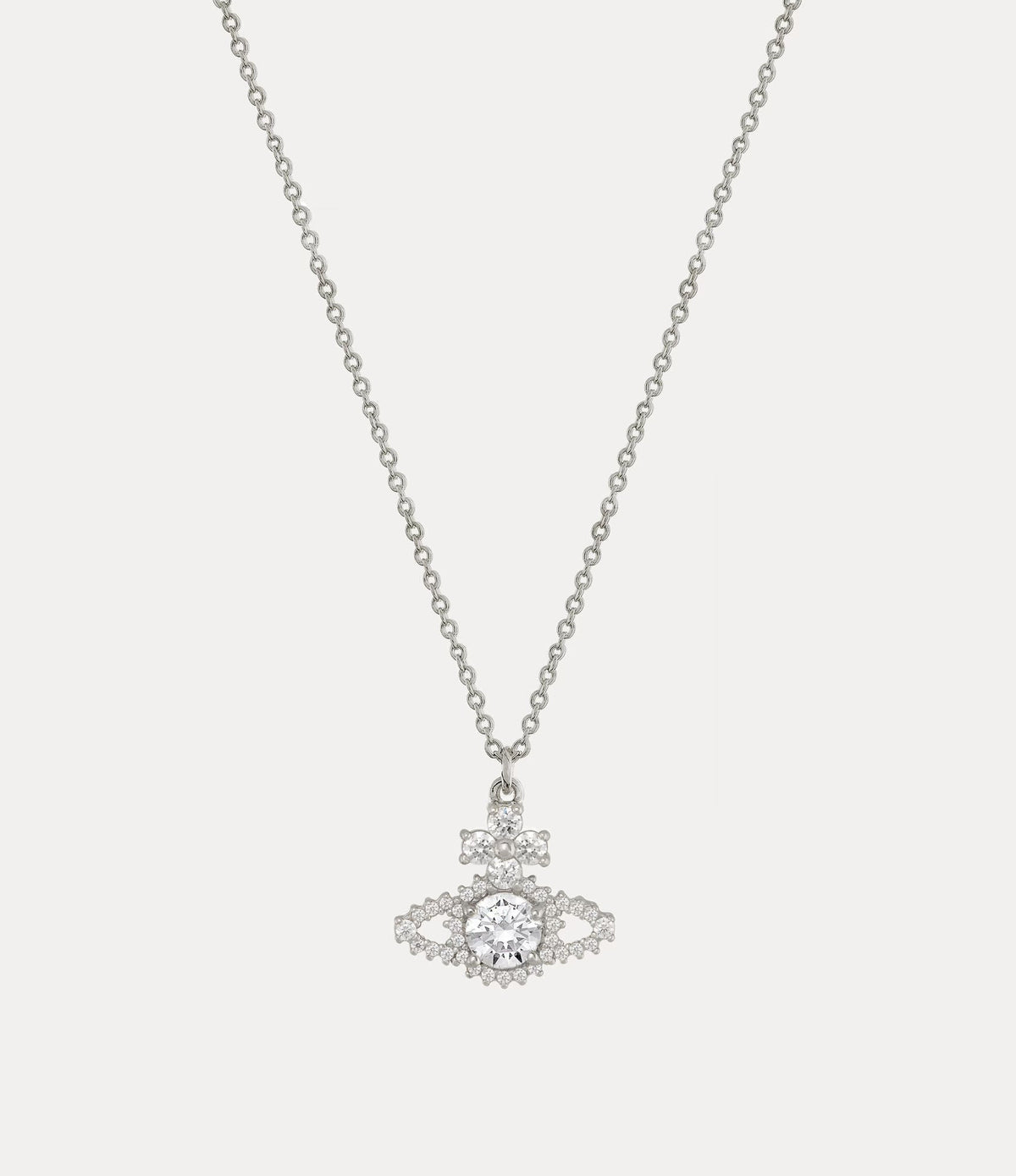 VIVIENNE WESTWOOD Valentina Orb Pendant Necklace Brass(Silver)