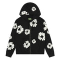 Denim Tears Cotton Wreath Zip Hoodie Black
