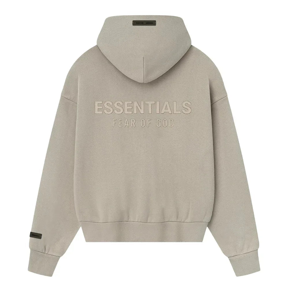 Fear of God Essentials Classic Full Zip Hoodie Timber