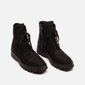 Prada Black Nylon Lug Sole Boots