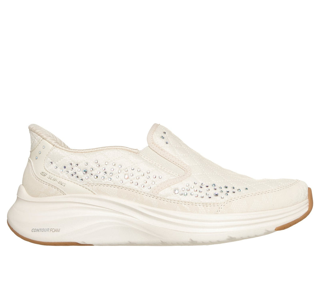 Skechers Slip-ins: Contour Foam - Cozy Fit Glowing Gem, NATURAL