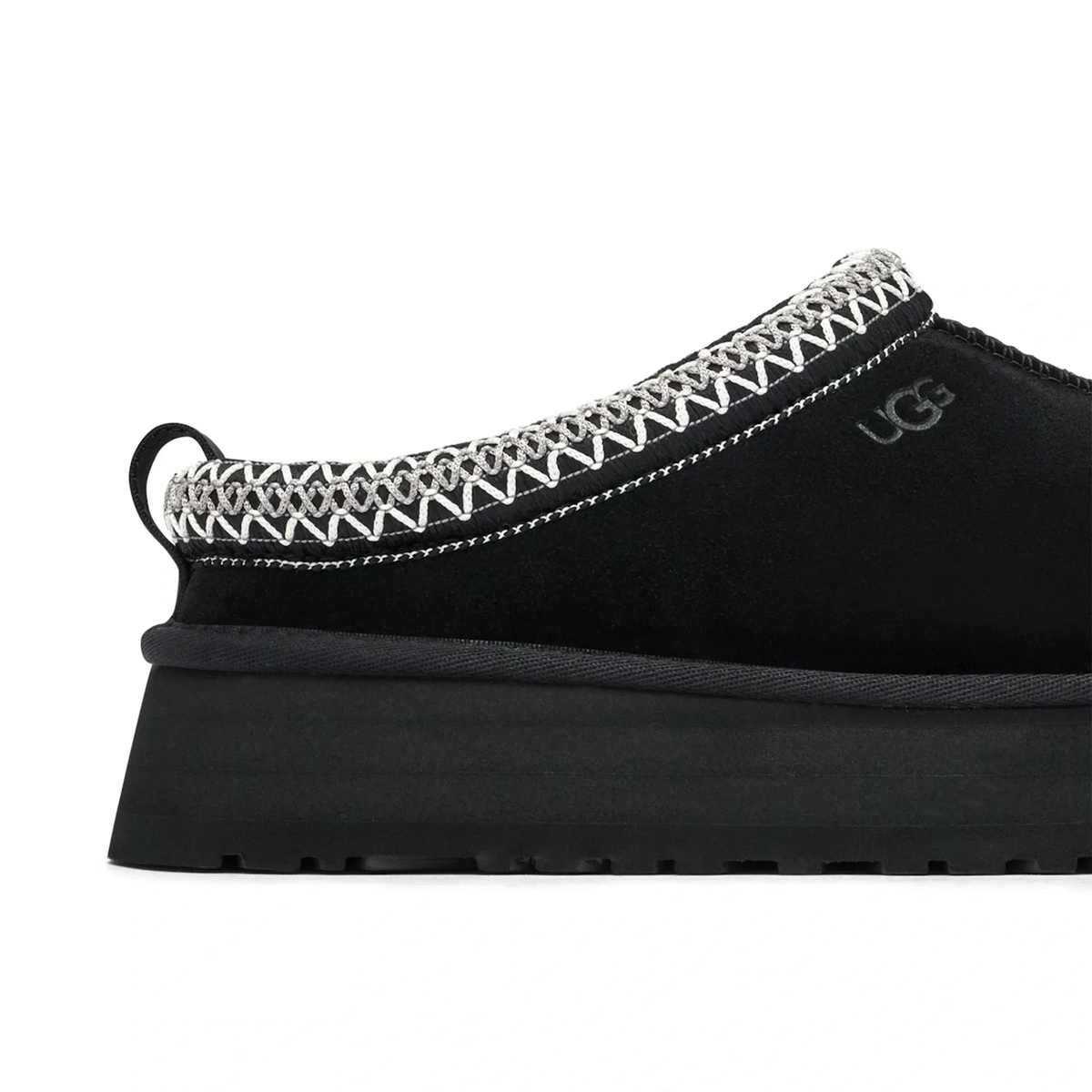 UGG Tazz Platform Black Slippers - Women's