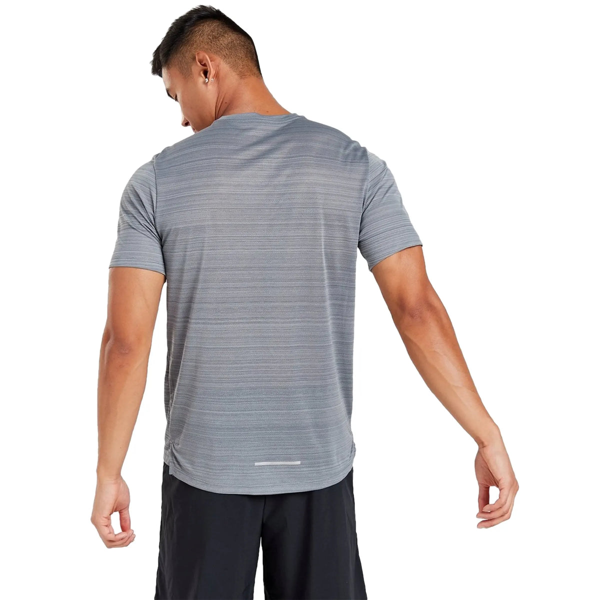 Nike Dri-FIT 1.0 Grey Miler Running T-Shirt