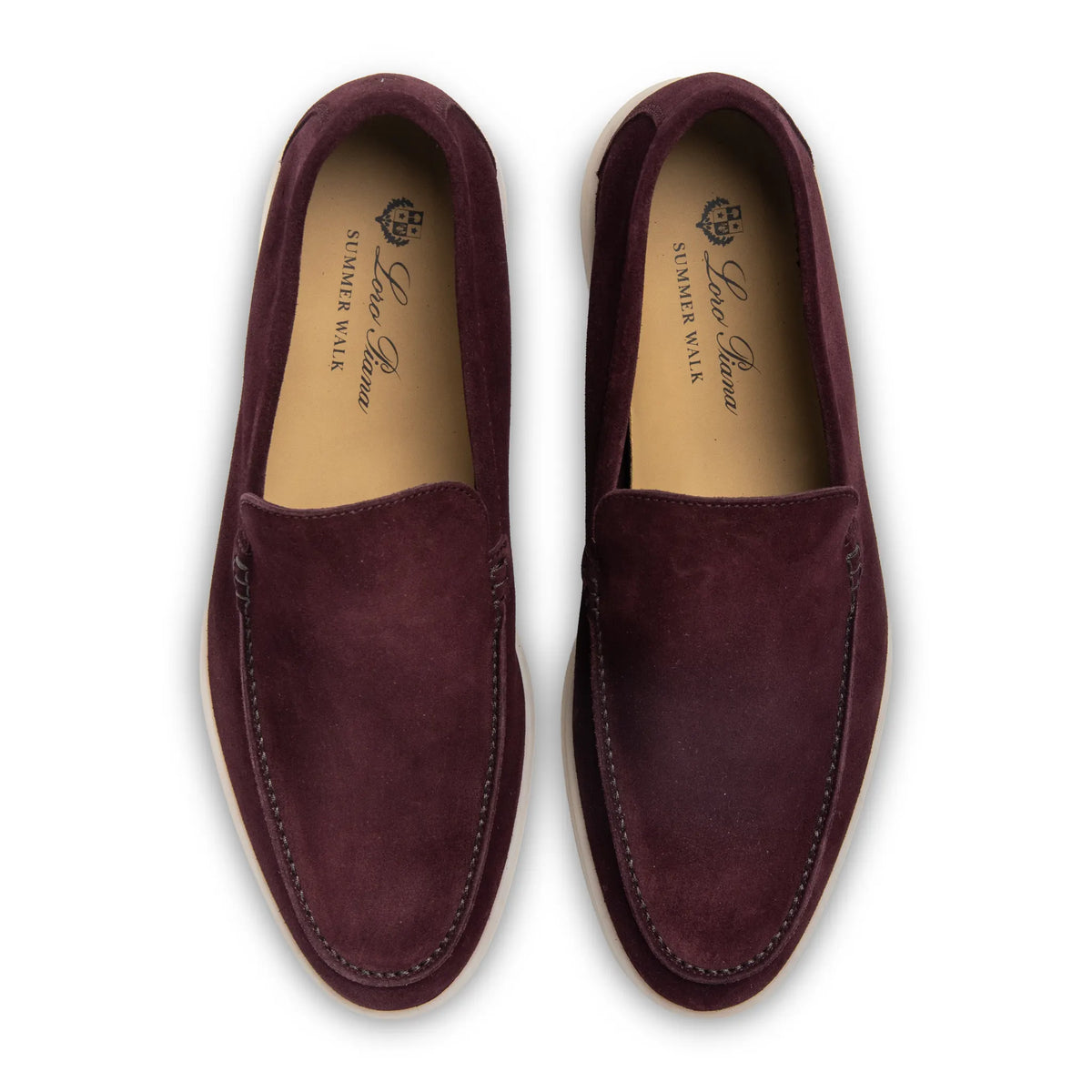 Loro Piana Summer Walk Suede Dark Roast Loafers
