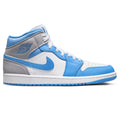 Air Jordan 1 Mid University Blue Grey Sneakers