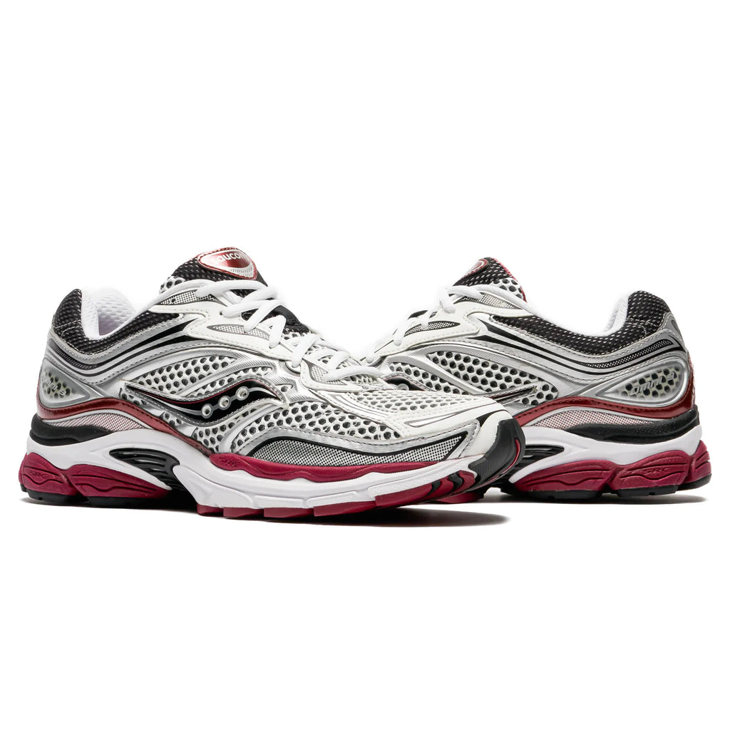 Saucony Progrid Omni 9 Silver Red Sneakers