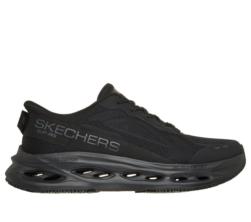 Skechers Slip-ins Work Slip-Resistant: Max Cushioning Glide-Step, BLACK