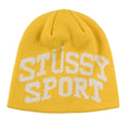 Stussy Sport Jacquard Skullcap Beanie Yellow